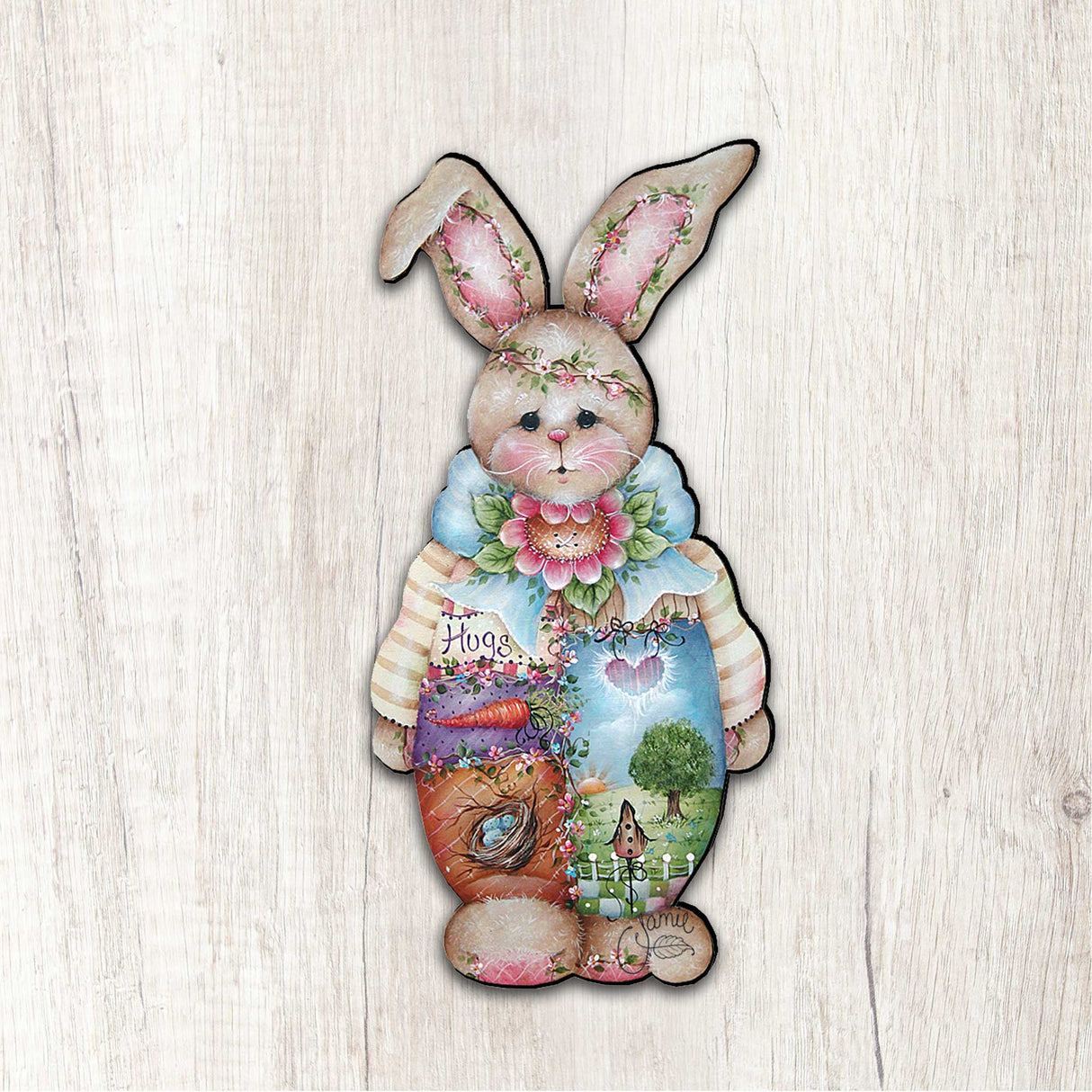 Bella Bunny Easter Door Decor by Jamie Mills-Price - Easter Spring Decor - 8457601H