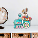 Decoración de puerta con forma de conejito en un trencito de pueblo, de G. DeBrekht - Decoración de primavera y Pascua - 8129211-2H