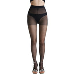 3 Pairs Womens 20D Ultra Toeless Sheer Tights Open Toe Control Top Pantyhose - Lootquake