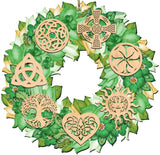 Irish Celtic Wreath Holiday Door Decor by G. DeBrekht - Celtic Decor - 8185319H