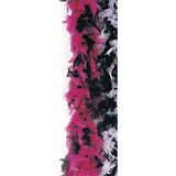 Black & Pink Turkey Feather Boa