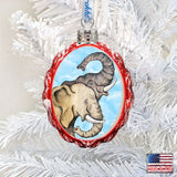Elephant Mercury Glass Ornament by G. DeBrekht - Wildlife Holiday Decor - 771038