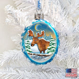 Moose Mercury Glass Ornament by G. DeBrekht - Wildlife Holiday Decor - 771025