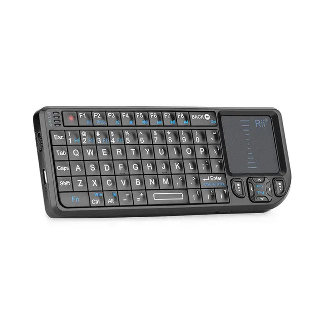 Mini Wireless Keyboard with Backlight Laser Pointer Multimedia for TV Computer - Lootquake