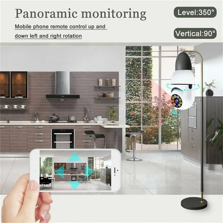 IR E27 Light Bulb Camera 1080P HD Wireless Wifi Smart Home Security Camera - Lootquake