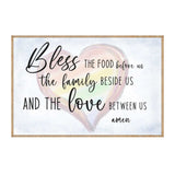 Bless the Food Before Us - Wooden Kitchen Blessing - Verse Wall Decor - Contemporary Decor - Script Wall Art - Meal Prayer Sign - 310333