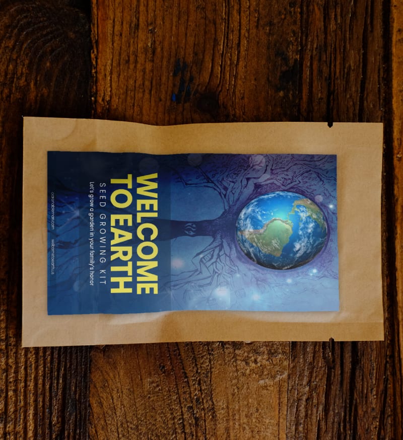 Welcome to Earth Tree Pouch by Aaron Ableman
