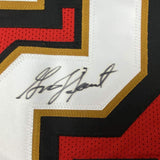 Camiseta de fútbol americano roja de San Francisco de Garrison Hearst autografiada/firmada JSA COA