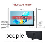 Touch Portable Monitor Mobile Phone Computer Game External Expansion Screen - Lootquake