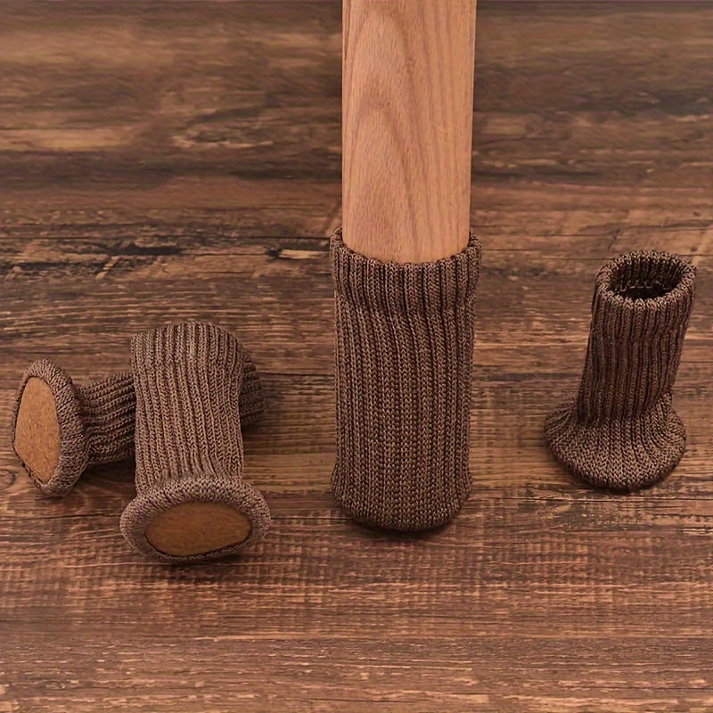 Juego de 24 protectores de lana elásticos para patas de mesa y silla, antideslizantes, para muebles, diámetro desde 0,5 cm.