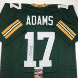 Camiseta de fútbol americano verde de Green Bay autografiada/firmada por Davante Adams (JSA COA)