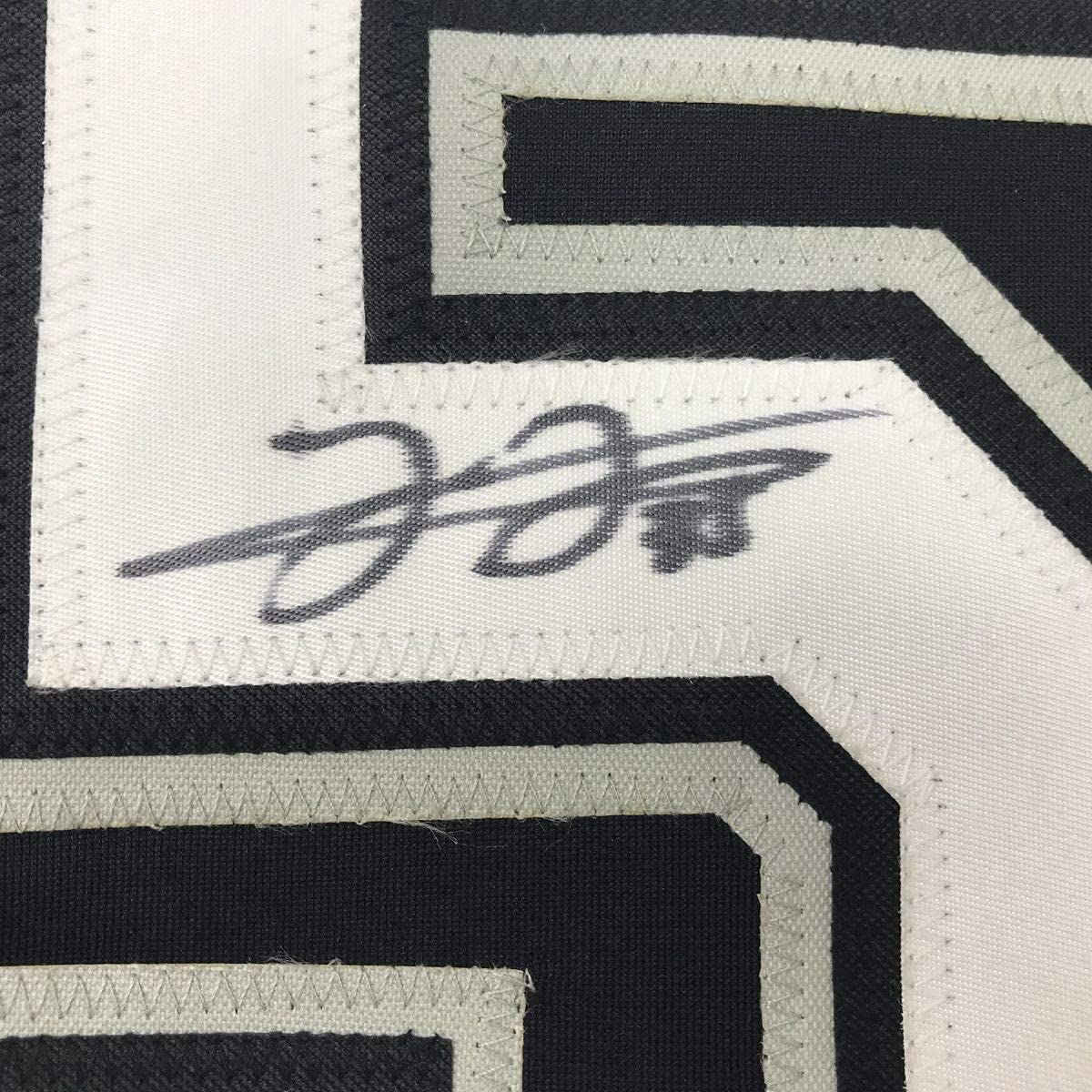 Camiseta de béisbol negra de Chicago, enmarcada, autografiada y firmada por Frank Thomas, 35 x 39, JSA COA