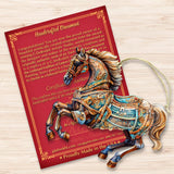 Carousel Horse Wooden Ornaments by G. Debrekht - Christmas Decor - 8100193-1