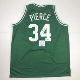 Camiseta de baloncesto verde Boston de Paul Pierce autografiada y firmada por Beckett BAS COA