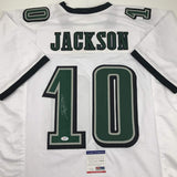 Autographed/Signed DeSean Jackson Philadelphia White Football Jersey PSA/DNA COA