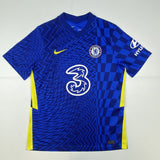 Autographed/Signed Mason Mount Chelsea FC Blue Soccer Futbol Jersey Beckett BAS COA