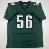 Camiseta de fútbol verde de Filadelfia autografiada/firmada por Chris Long (JSA COA)