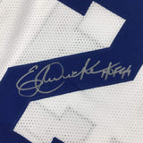 Autographed/Signed Eric Dickerson HOF 99 Los Angeles LA White Football Jersey JSA COA