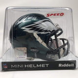 Casco de fútbol americano en miniatura de los Philadelphia Eagles autografiado y firmado por Brandon Graham (JSA COA)