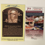 Postal autografiada/firmada por Trevor Hoffman, Salón de la Fama del Béisbol, JSA COA