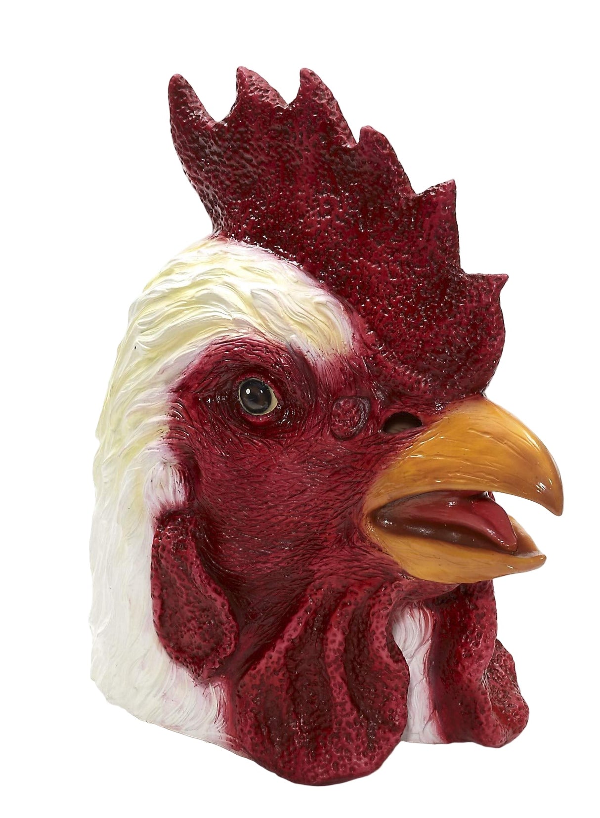 Deluxe Overhead Rooster Latex Costume Mask