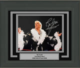 Foto enmarcada y autografiada de Ric Flair Nature Boy, 8 x 10, lucha libre de la WWE WWF, JSA COA