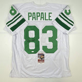 Camiseta de fútbol blanca de Filadelfia autografiada/firmada por Vince Papale (JSA COA)