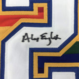 Camiseta de baloncesto azul Denver de Alex English autografiada y firmada con certificado de autenticidad de PSA y ADN