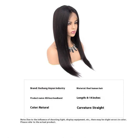 Front Lace Human Wigs Full Head Lace Headgear - Lootquake