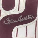 Autographed/Signed Steve Carlton Philadelphia Pinstripe Baseball Jersey JSA COA
