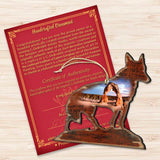 Coyote Wooden Ornaments by Nature Wonders - Wildlife Holiday Decor - 8198160