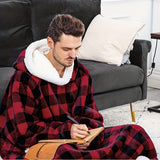 1pc Super Soft Hoodie Wearable Blanket for Adults with Big Pocket - Perfect for Christmas Parties and Cozy Nights In