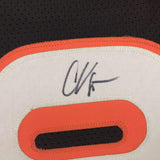 Camiseta de fútbol americano negra de Cincinnati autografiada/firmada por Chad Ochocinco (Johnson) JSA COA