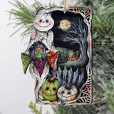 Night of the Pumpkins Wooden Ornaments by Jamie Mills-Price Halloween Decor - 8611078-MP