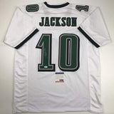 Autographed/Signed DeSean Jackson Philadelphia White Football Jersey PSA/DNA COA