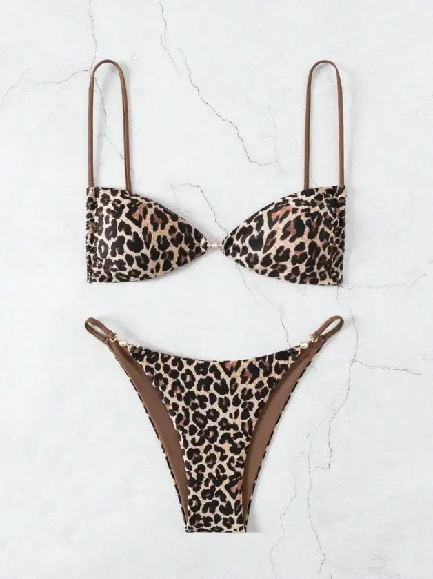 Women's Two-piece Casual Swimsuit P61 Decor - Lootquake