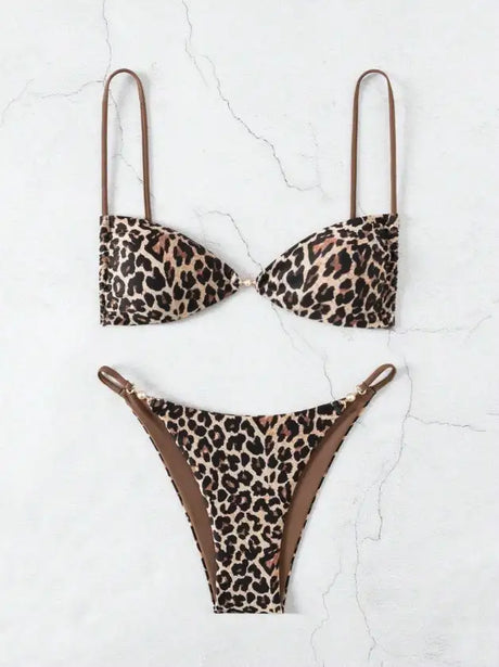 Women's Two-piece Casual Swimsuit P61 Decor - Lootquake