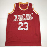 Camiseta de baloncesto roja de Houston de Calvin Murphy autografiada/firmada con certificado de autenticidad de PSA/ADN