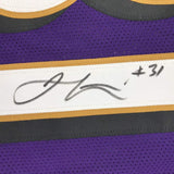 Camiseta de fútbol morado de Baltimore autografiada/firmada por Jamal Lewis (JSA COA)