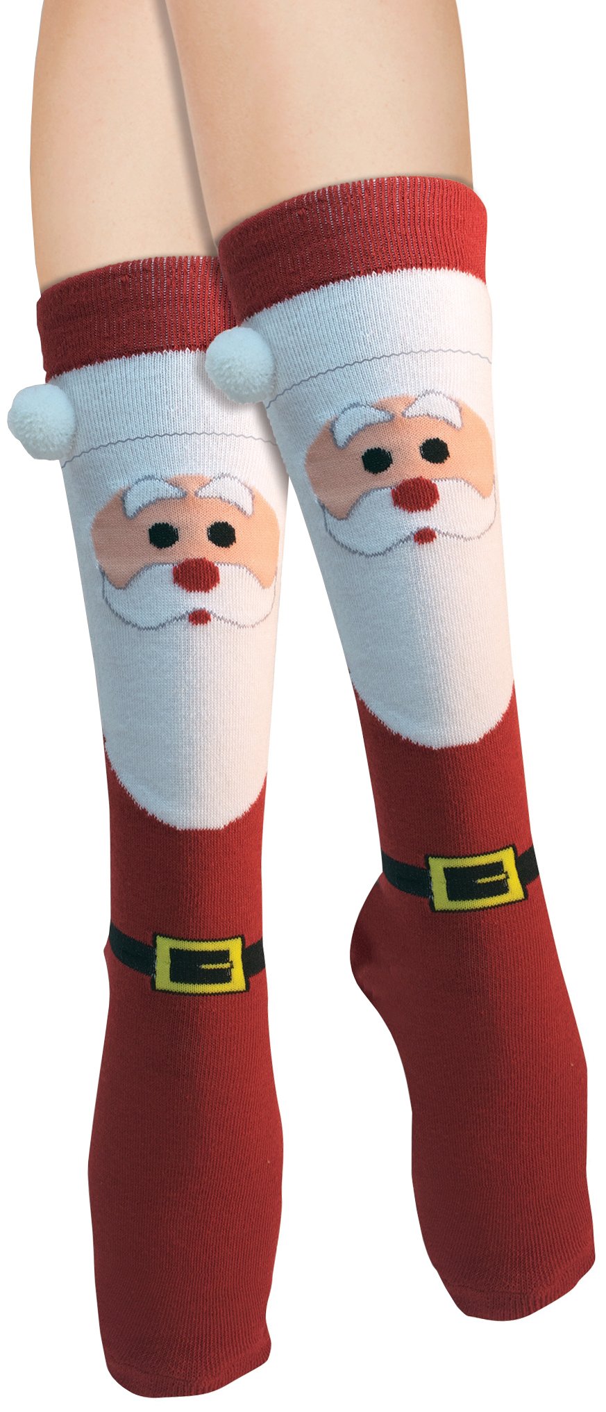 Adults Santa Christmas Socks Costume Accessory