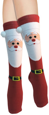 Adults Santa Christmas Socks Costume Accessory