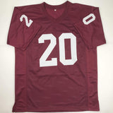 Autographed/Signed Billy Sims 78 Heisman Oklahoma Maroon College Football Jersey JSA COA