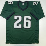 Autographed/Signed Miles Sanders Philadelphia Green Football Jersey JSA COA