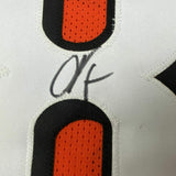 Camiseta de fútbol americano de Cincinnati naranja, enmarcada, autografiada y firmada por Chad Johnson Ochocinco, 35 x 39, JSA COA