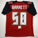 Autographed/Signed Shaquil Barrett Tampa Bay Red Football Jersey PSA/DNA COA