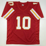 Camiseta de fútbol americano roja de Kansas City autografiada y firmada por Tyreek Hill (JSA COA)