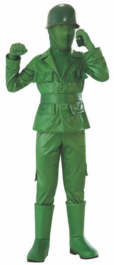 Boys Green Army Man Costume
