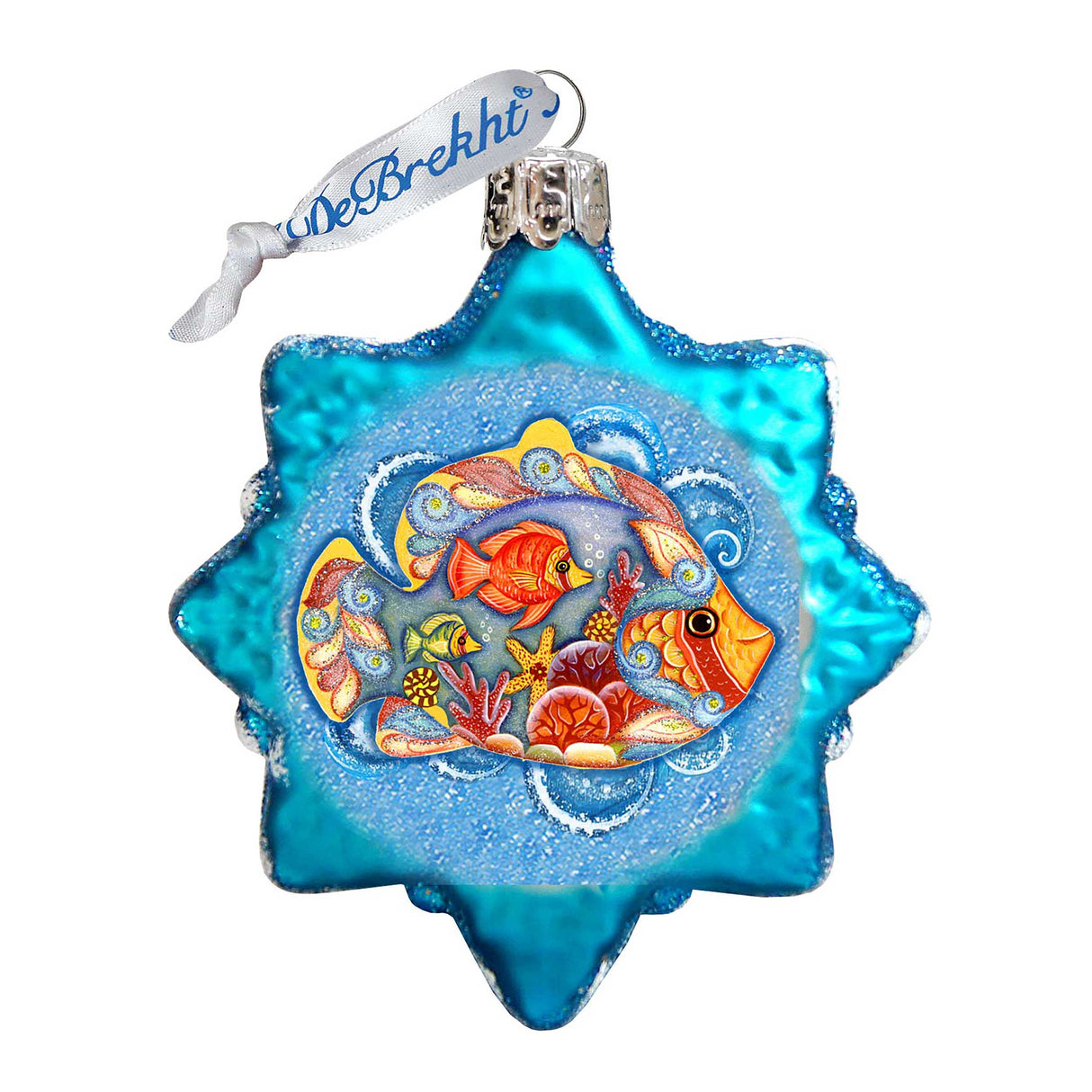 Adorno de cristal con forma de estrella de Mercurio de G. DeBrekht - Decoración navideña costera - 775477