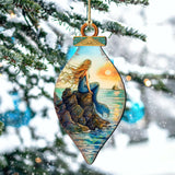 Mermaid Coastal Wooden Ornaments by G. DeBrekht Coastal Holiday Decor - 8688169