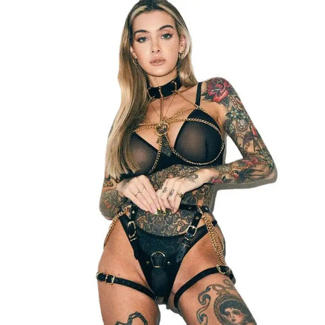 Lingerie Leather Sexy Clothing Binding Constraints - Lootquake